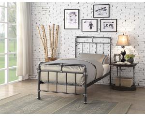 3ft Single Retro bed frame. Black/silver,metal frame. Industrial style